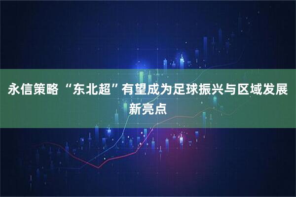 永信策略 “东北超”有望成为足球振兴与区域发展新亮点